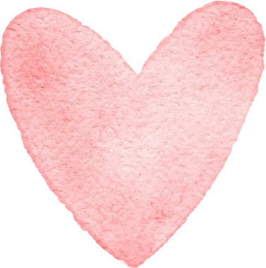 watercolor pink heart